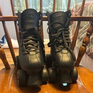 Sure-Grip Black Roller Skates